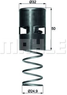 Thermostat, oil cooling BEHR TO283