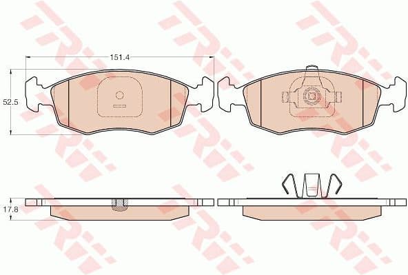 Brake Pad Set, disc brake GDB2015