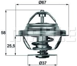 Thermostat, coolant BEHR TX2080D