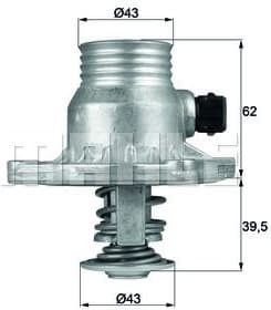 Thermostat, coolant BEHR TM11105