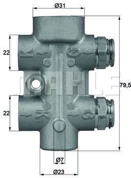 Thermostat, oil cooling BEHR TO880