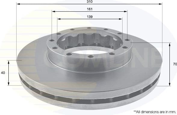 Brake Disc COATED ADC0384V