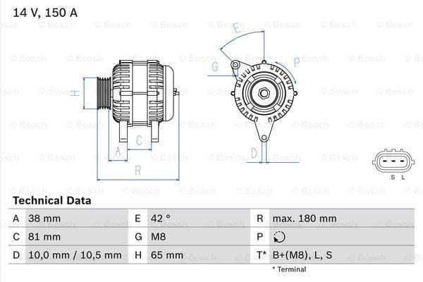 Alternator 0986081960