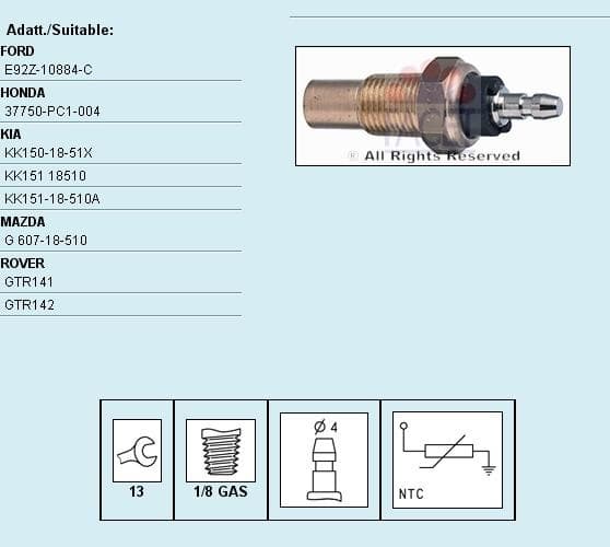 Sensor water temperature 7.3056