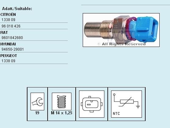 Sensor water temperature 7.3113