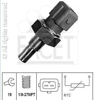 Sensor, coolant temperature Made in Italy - OE Equivalent 7.3165