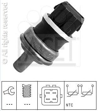 Sensor, coolant temperature Made in Italy - OE Equivalent 7.3232