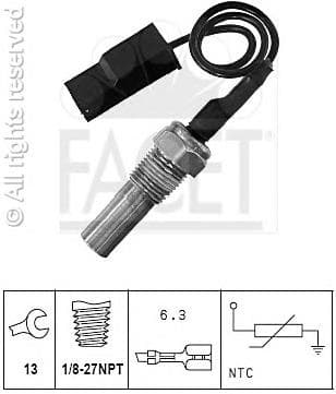 Sensor water temperature 7.3250