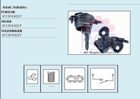 Switch reverse light 7.6195