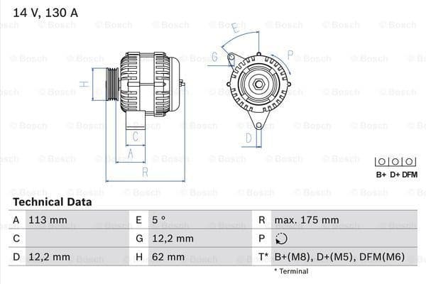 Alternator 0986048801