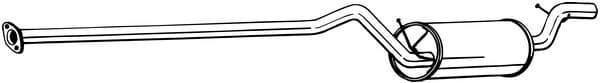 Centre Muffler 286-605