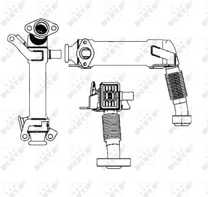 Cooler, exhaust gas recirculation 48001