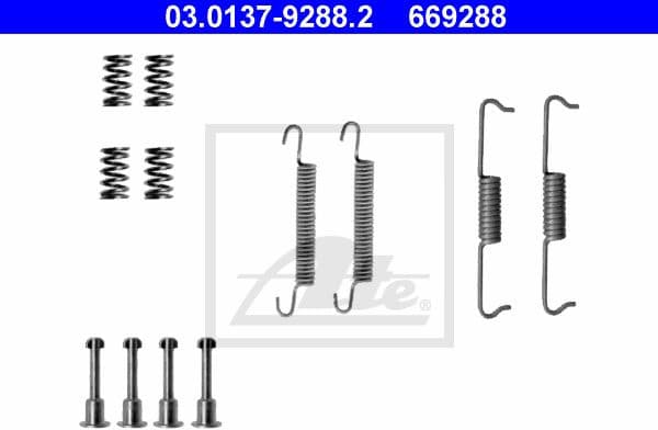 Accessory Kit, parking brake shoes 03.0137-9288.2