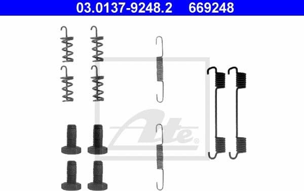 Accessory Kit, parking brake shoes 03.0137-9248.2