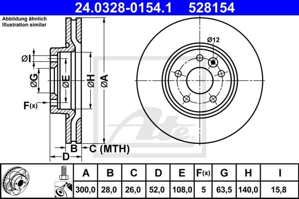 Brake Disc PowerDisc 24.0328-0154.1