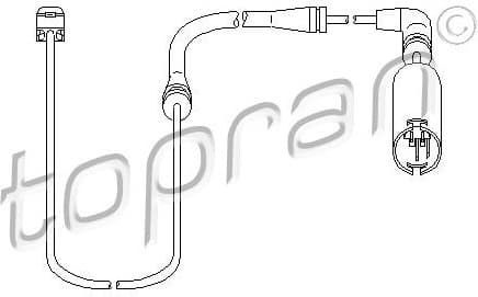 Warning Contact, brake pad wear 500 668