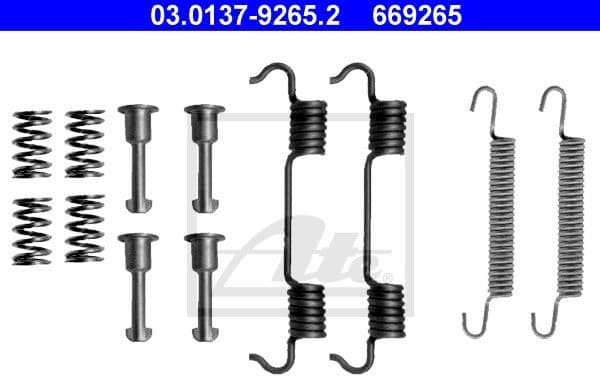 Accessory Kit, parking brake shoes 03.0137-9265.2