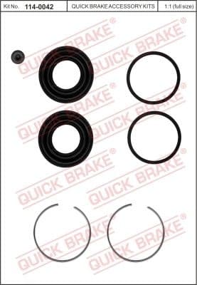 Repair Kit, brake caliper 114-0042