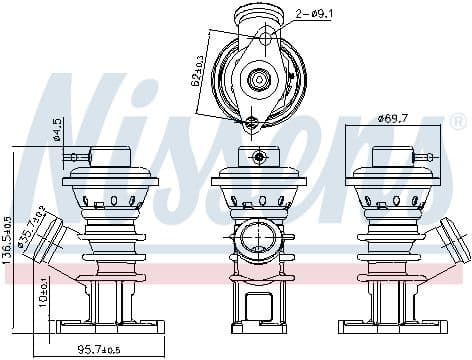 EGR Valve ** FIRST FIT ** 98191