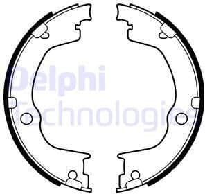 Brake Shoe Set, parking brake LS2106