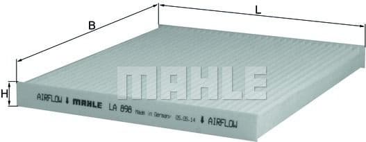 Filter, cabin air LA898