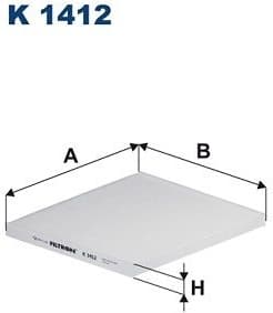 Filter, cabin air K 1412