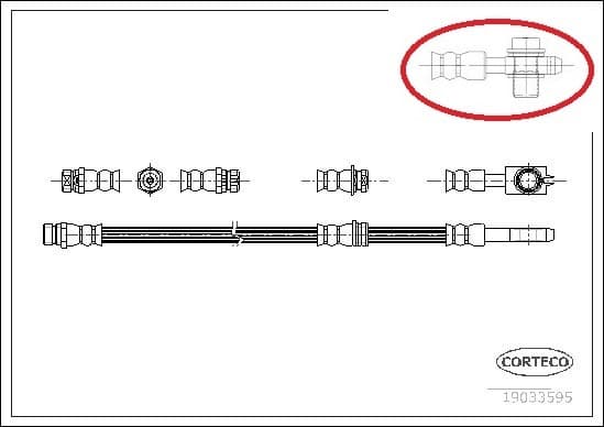 Brake hose front 19033595 - image 4