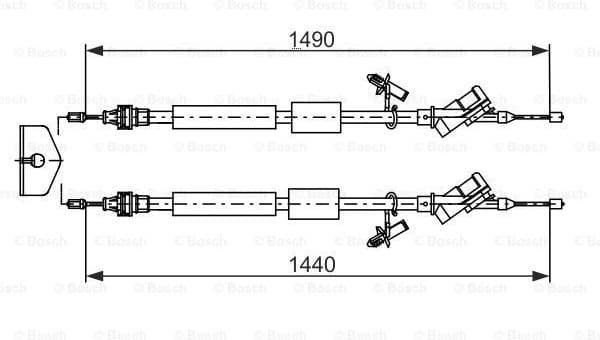 Cable Pull, parking brake 1 987 482 721 - image 4