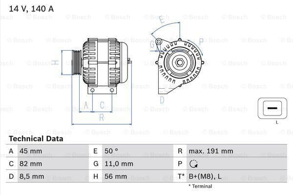 Alternator 0986042840