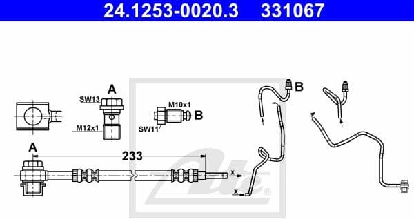 Brake Hose 24.1253-0020.3