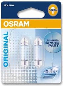 Osram Bulbs C10W 41mm 12V SV8,5-8 BLI2DK 2vnt - 6411-02B
