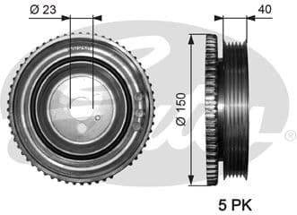 Belt Pulley, crankshaft DriveAlign™ TVD1052