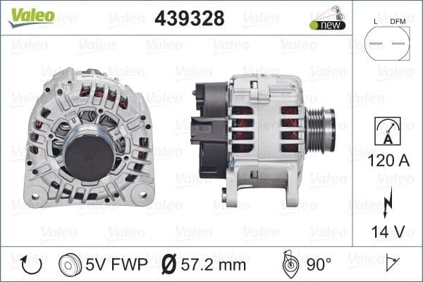 Alternator VALEO ORIGINS NEW OE TECHNOLOGY 439328