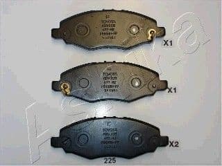 Brake Pad Set, disc brake 50-02-225