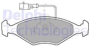 Brake Pad Set, disc brake LP1415