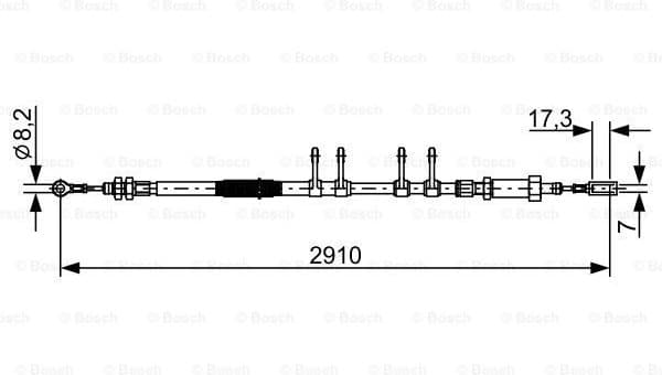 Cable Pull, parking brake 1 987 482 447