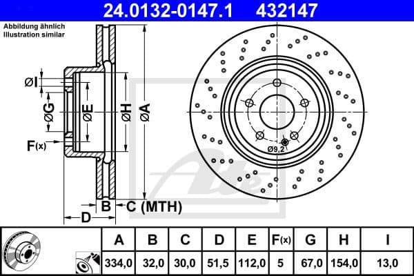Brake Disc 24.0132-0147.1