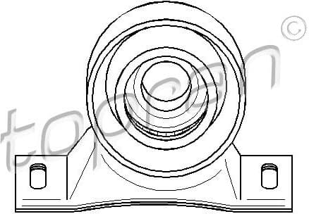 Suspension, propshaft 500 037