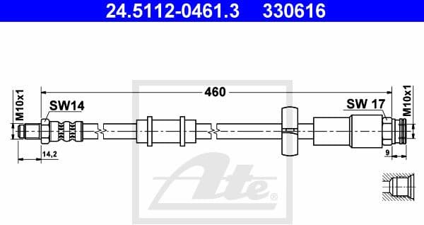 Brake Hose 24.5112-0461.3