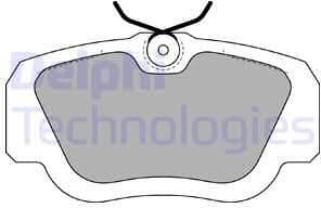 Brake Pad Set, disc brake LP597