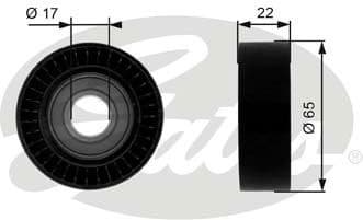 Deflection/Guide Pulley, V-ribbed belt DriveAlign™ T36257