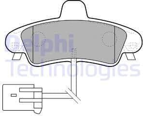 Brake Pad Set, disc brake LP1683