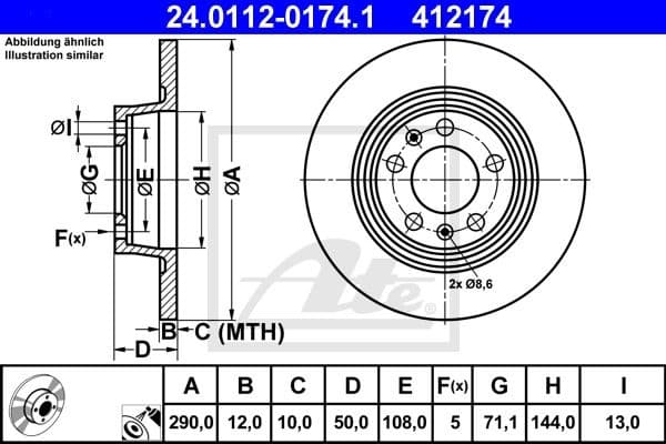Brake Disc 24.0112-0174.1