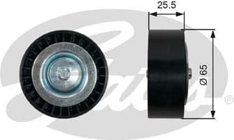 Deflection/Guide Pulley, V-ribbed belt DriveAlign™ T36454