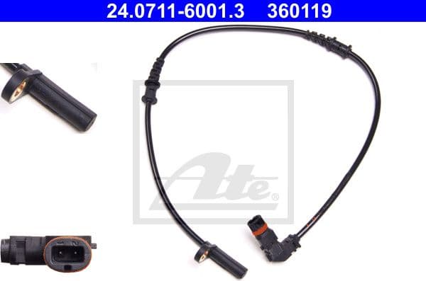Sensor, wheel speed 24.0711-6001.3