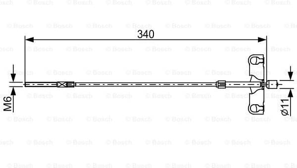 Cable Pull, parking brake 1 987 482 651