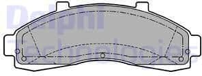 Brake Pad Set, disc brake LP1625