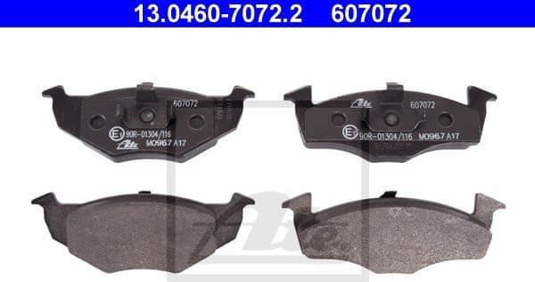Brake Pad Set, disc brake 13.0460-7072.2 - image 2