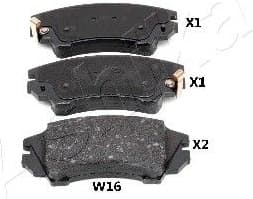 Brake Pad Set, disc brake 50-0W-W16