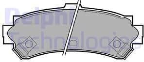 Brake Pad Set, disc brake LP1012